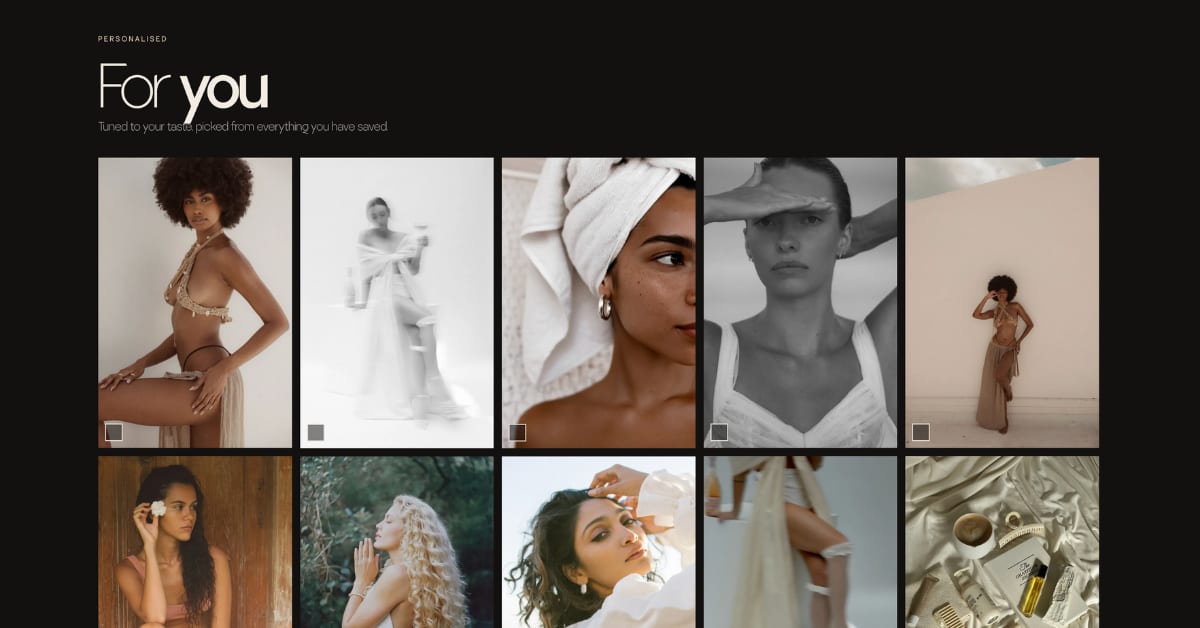 A personalized feed tuned to what you save